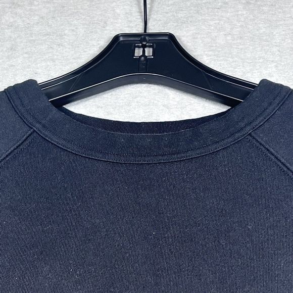 ATHLETA Sweatshirt Womens X-Small Black White Striped Pullover Crew 486732-00 - Picture 2 of 11